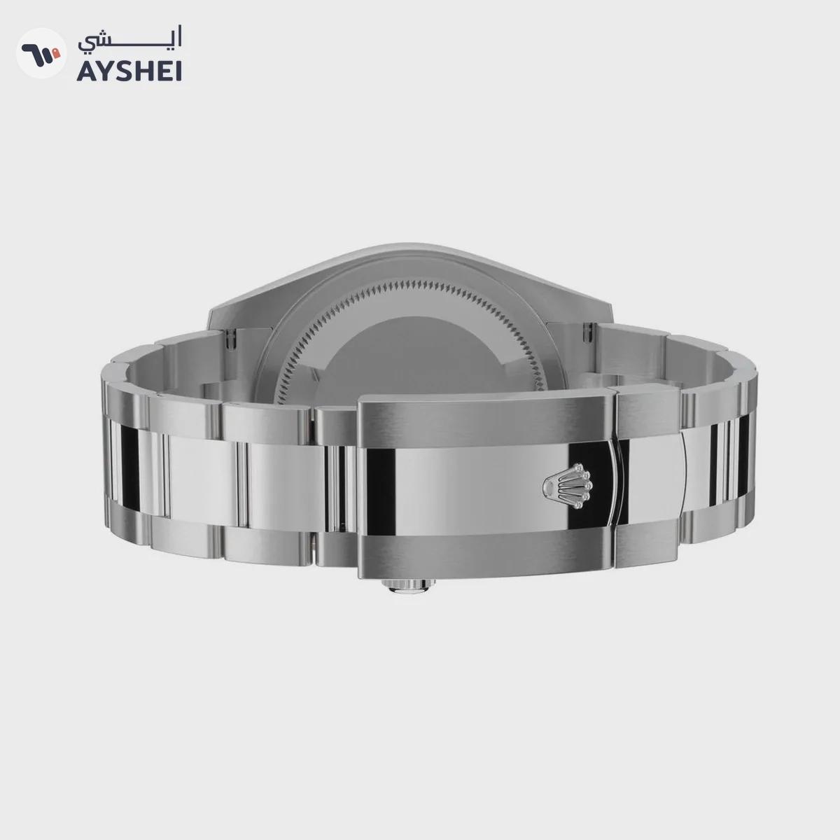 Rolex Sky-Dweller Steel & White gold Mint Green Dial Oyster bracelet-1-1