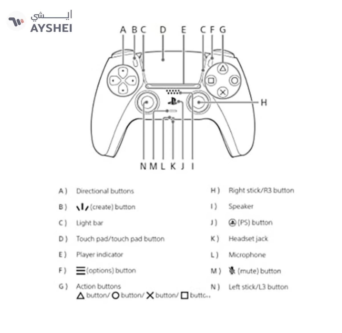 Sony DualSense Wireless Controller For PlayStation 5 - White-7-7