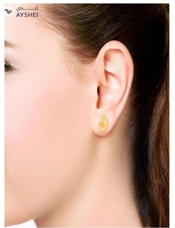 22KT 916 Gold Studs Earrings for Women AIER123