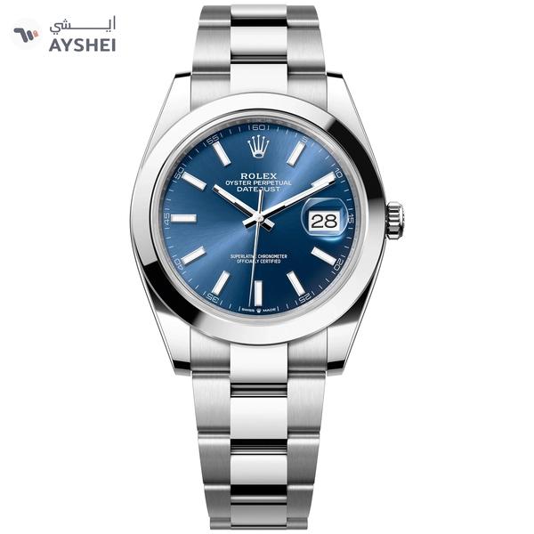 Rolex Oyster Perpetual Datejust 41mm Blue Dial Jubilee Bracelet