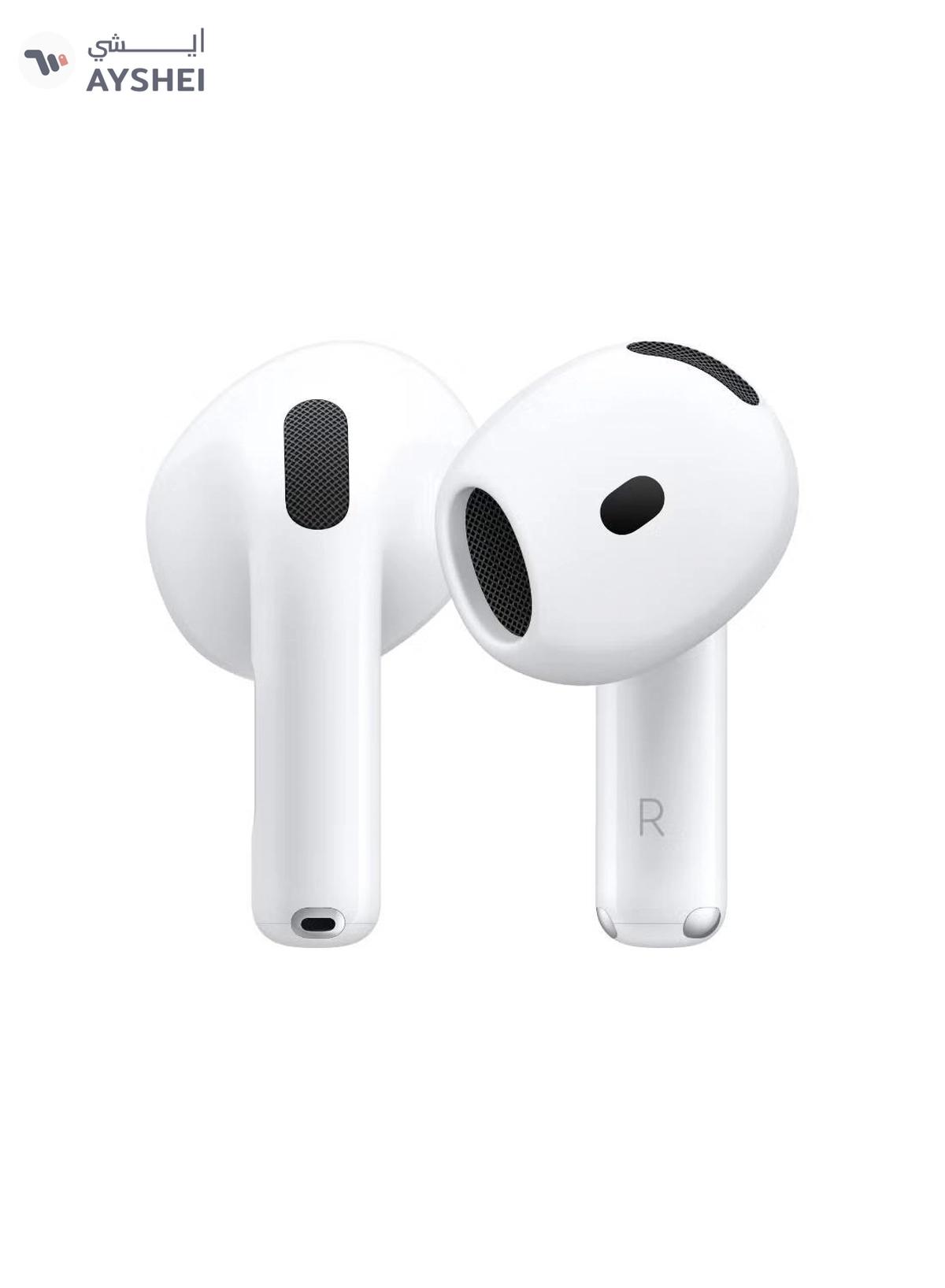 Apple AirPods 4 Wireless Earbuds, Bluetooth Headphones, Personalized Spatial Audio, Sweat and Water Resistant-1-1