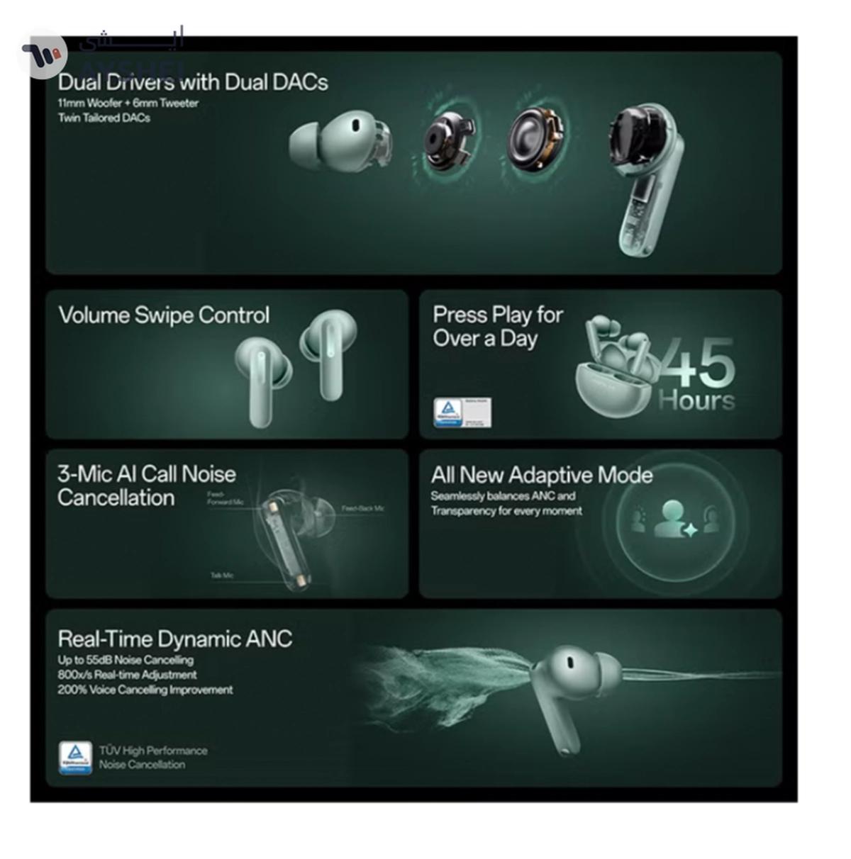 OnePlus Buds 4 TWS Earbuds with Upto 55dB Real-time ANC-6-6