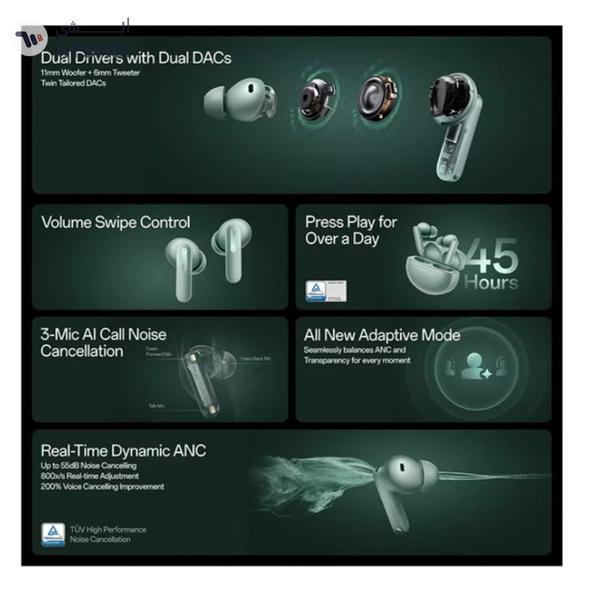 OnePlus Buds 4 TWS Earbuds with Upto 55dB Real-time ANC